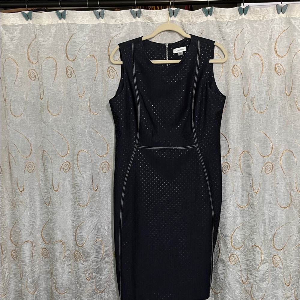🌾Calvin Klein Black Midi Dress